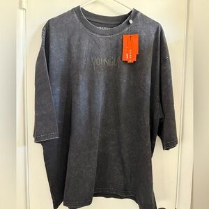 YoungLA Men's Black Oversize T-Shirt, Size XXL NWT